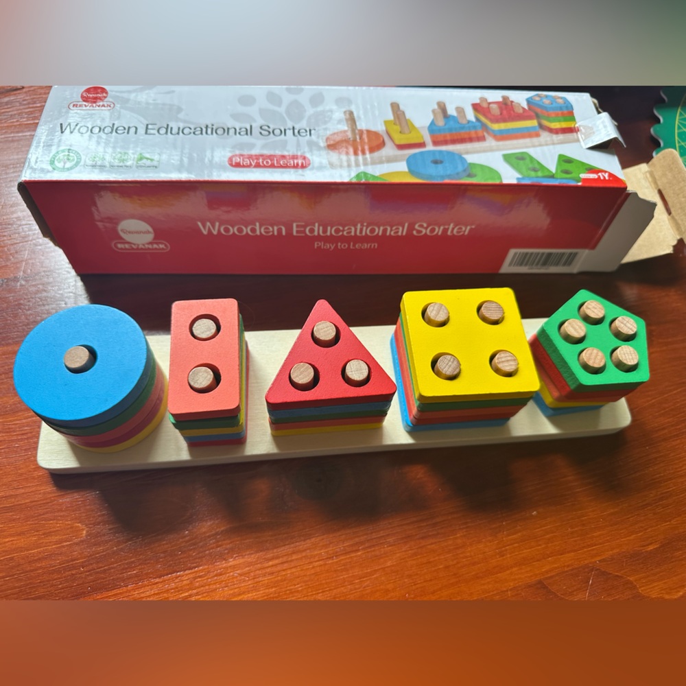 Wooden Educational Sorter - Multicolor